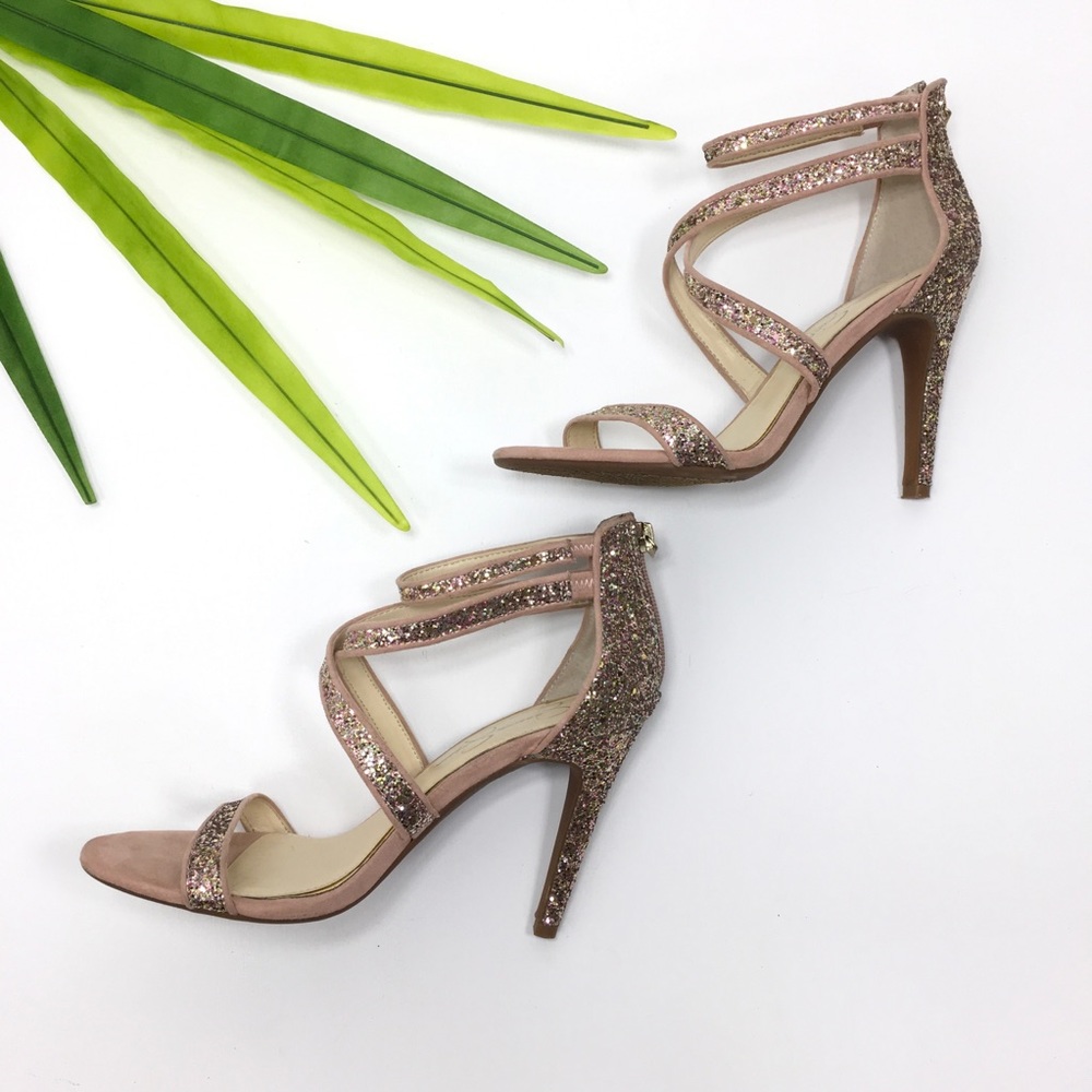 Jessica Simpson | Prom Blush Pink Glitter Heel - Picture 4 of 8